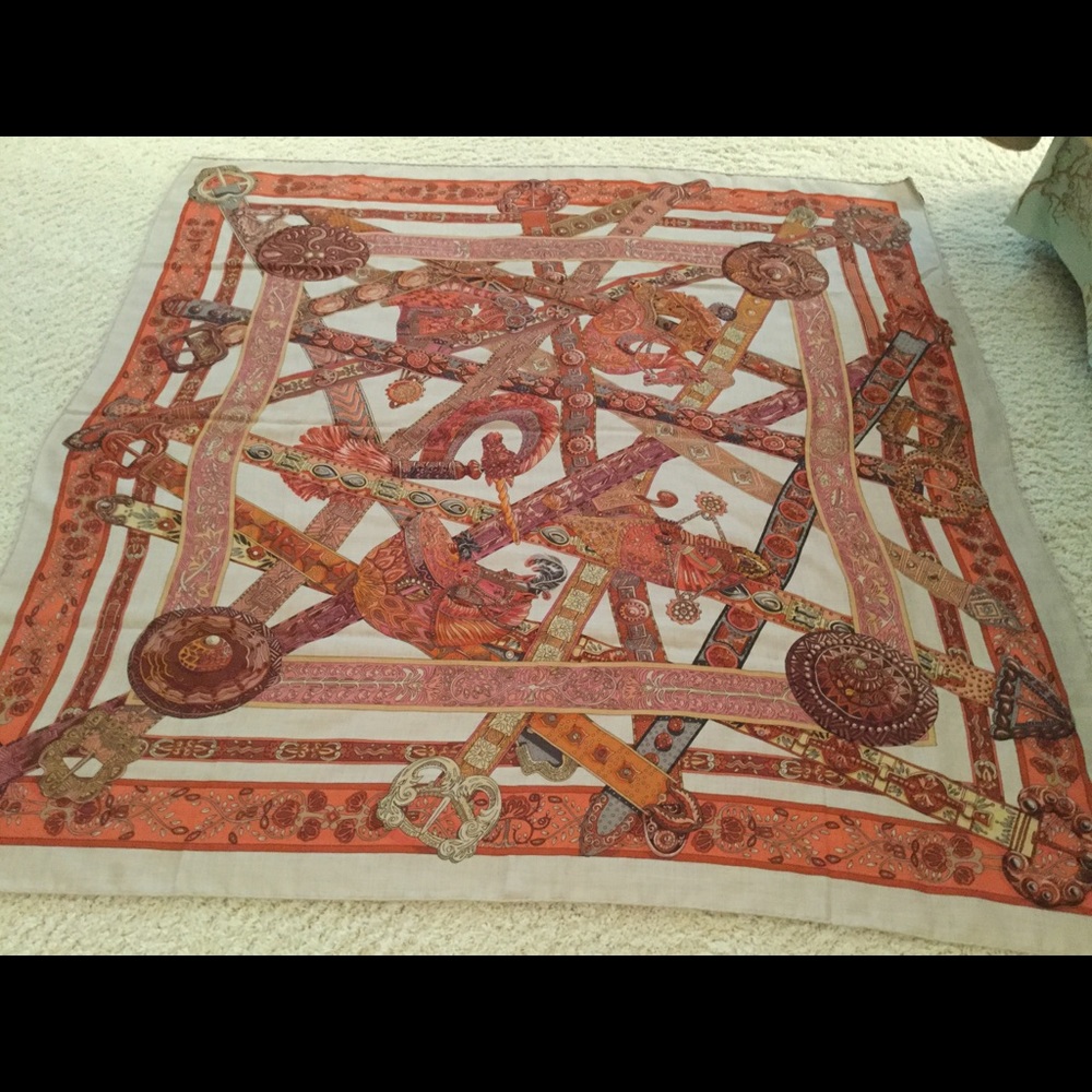 Authentic Hermès cashmere shawl